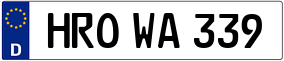Trailer License Plate
